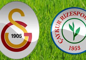 Galatasray Çaykur Rizespor maçı özet goller!