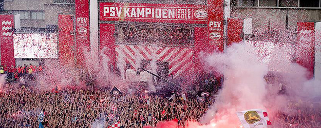 PSV'de şampiyonluk kutlaması