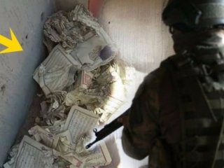 İslam düşmanı PKK, Kuran-ı Kerim’leri parçaladı!
