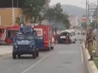 Askeri bölge yakınında patlama