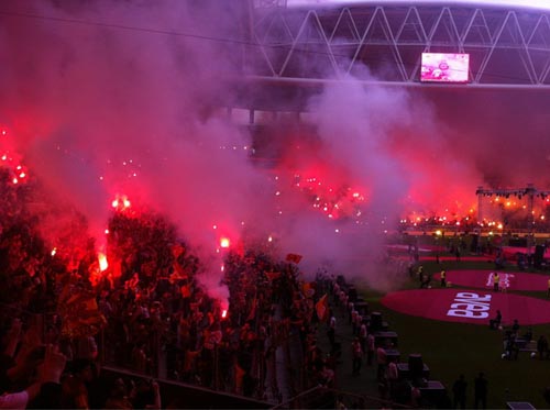 Galatasaray şampiyonluğu kutluyor