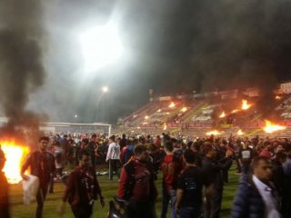 Eskişehir'de stadı ateşe verdiler