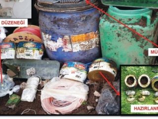 Bitlis'te 600 kilo el yapımı bomba ele geçirildi