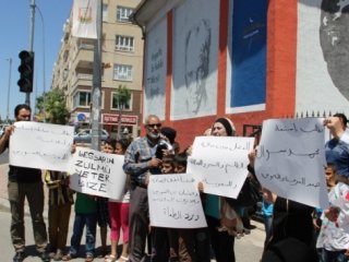 Suriyeli öğretmenlerden eylem