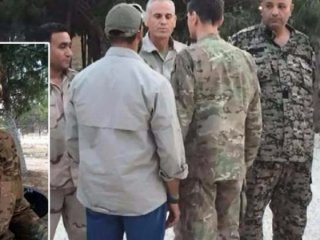 ABD'li komutandan terör örgütüne ziyaret