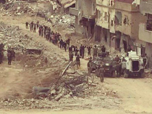 Bugün teslim olan 42 teröristin ilk fotoğrafı