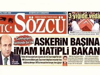 Sözcü'nün imam hatip rahatsızlığı