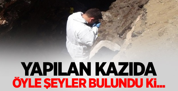 Siverek'te yapılan kazıda kemikler ve tünel bulundu