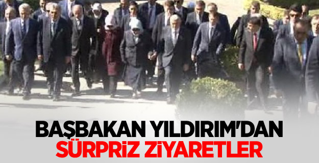 Başbakan Yıldırım'dan sürpriz ziyaretler