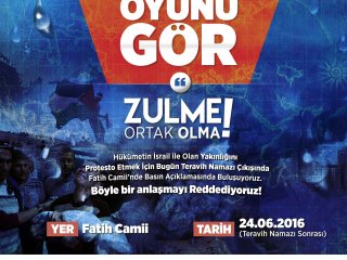 AGD İSRAİL YAKINLAŞMASINI PROTESTO EDİYOR