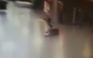 Güvenlik görevlisinin can korkusu!