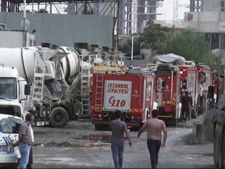 İstanbul'da beton santrali çöktü!