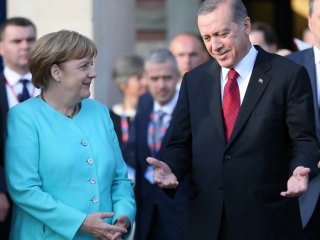 Cumhurbaşkanı Erdoğan ile Merkel görüştü