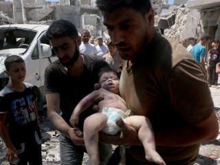 Suriye'den yürek yakan kare!