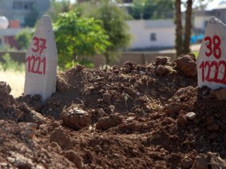 56 PKK'lı kimsesizler mezarlığına gömüldü