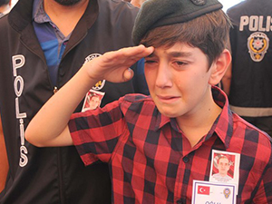 Şehidin oğlu yürekleri dağladı!