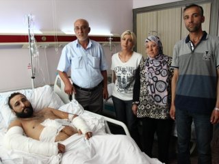 Darbeciler tarafından ikinci kattan atıldı