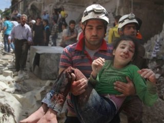Rus uçakları Halep'te sivilleri bombaladı