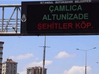 Panolara şehitler köprüsü yazıldı