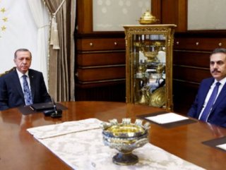 Erdoğan Hakan Fidan'la görüştü