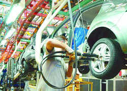 Otomotiv üretimi  yüzde 9 azaldı