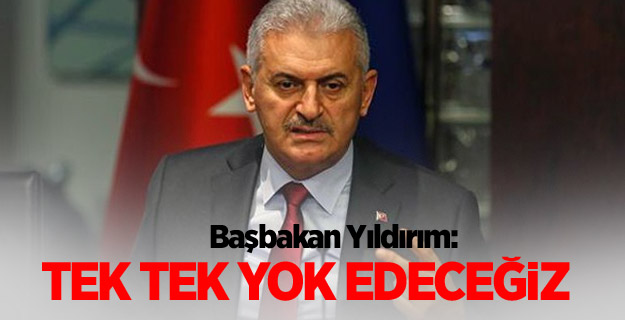 Başbakan Yıldırım: Tek tek yok edeceğiz