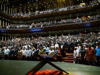 Beştepe'de duygusal anlar!
