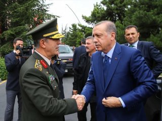 Cumhurbaşkanı Erdoğan, Genelkurmay karargahında