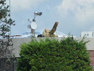 Huber Köşkü'nün çatısına uçaksavar yerleştirildi