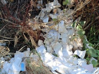 Yol kenarına atılmış Fethullah Gülen kitapları bulundu