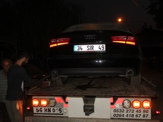 Adil Öksüz'ün arabası Kaynak Holding'in çıktı