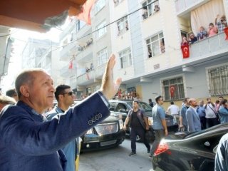 Cumhurbaşkanı şehit ailelerini ziyaret etti!