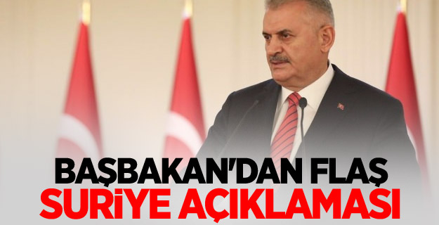 Başbakan'dan flaş Suriye açıklaması