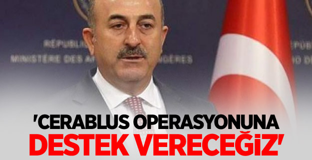 'Cerablus operasyonuna destek vereceğiz'