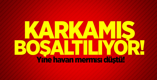 Yine havan mermisi düştü!