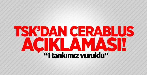 TSK: 1 tankı roketle vuruldu, 3 asker yaralı