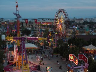 Lunapark’ta düşme anı görüntülendi