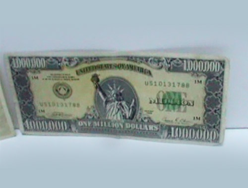 Bir milyon dolarlık banknotla yakalandı