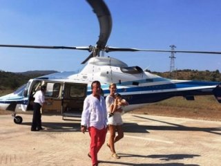 Kimlik bildirmeyen helikopter Ağaoğlu'nun çıktı