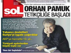 'Sol'dan Pamuk'a ağır eleştiri