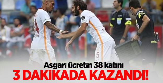 Hamit 3 dakikada asgari ücretin 38 katını kazandı