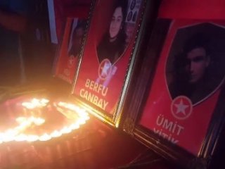 HDP'liler öldürülen teröristin arkasından ağladı