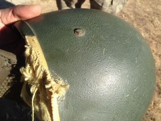 Mermi kompozit başlığa saplandı