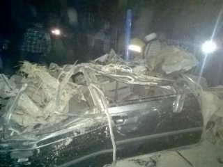 Kardeşlerin otomobil macerası feci bitti