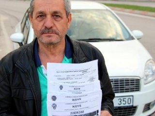 2 saniye arayla 611 lira trafik cezası yedi