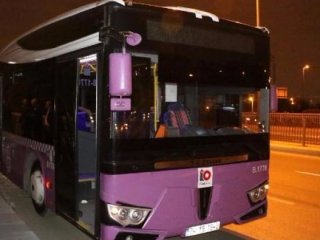 Belediye otobüsüne molotof attılar