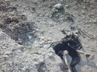 Barajda insan iskeleti bulundu