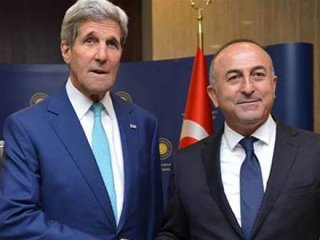 Çavuşoğlu Kerry ile görüştü