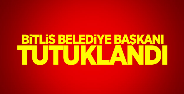 Bitlis belediye başkanı tutuklandı