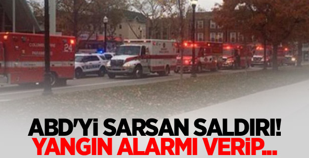 ABD'yi sarsan saldırı! Yangın alarmı verip...